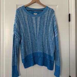 Pilcro Blue Textured Women's Sweater